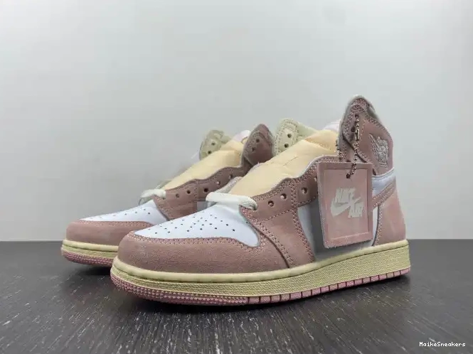 MaikeSneakers FD2596-600 Pink Jordan Washed High OG (Women's) 1 Air Retro 0506